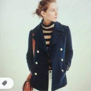 J. Crew Italian wool pea coat, size 2